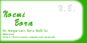 noemi bora business card